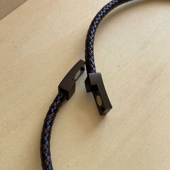 Braided Leather Bracelet - Picture 3 of 4